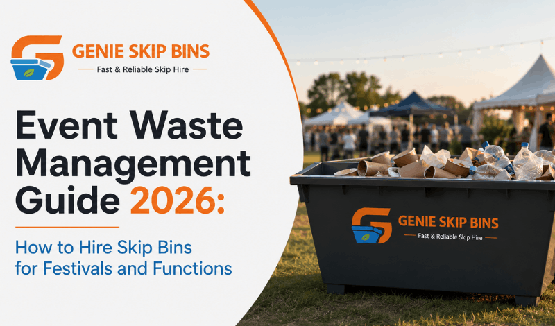 Event Waste Management Guide 2026: How to Hire Skip Bins for Festivals and Functions